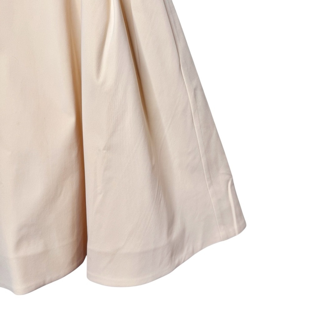 NWT ALEEZA Paris Marci 23 Cream Suspender Mini Skirt Pinafore Wmns Jumper Sz M - Picture 7 of 14